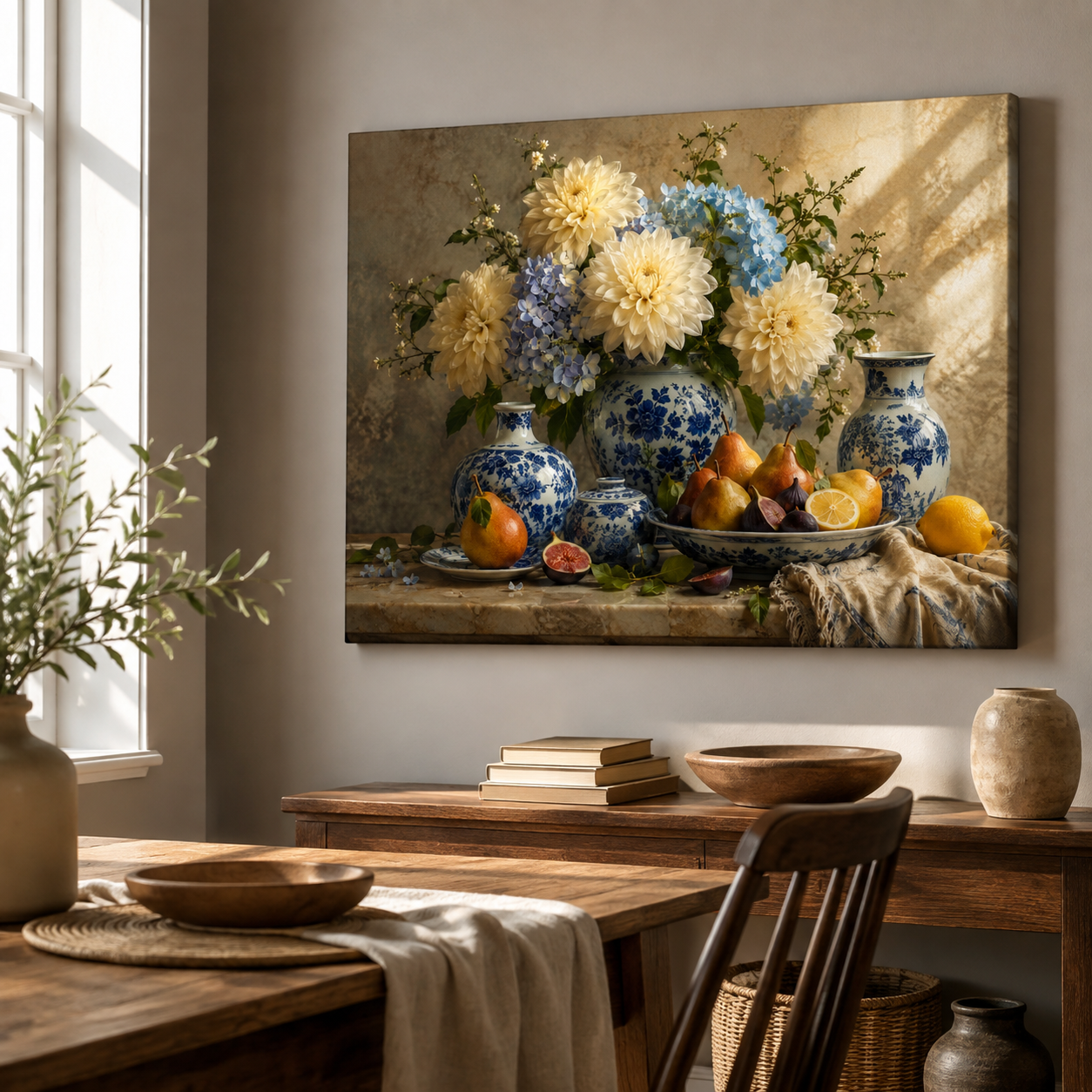 Blue and Ivory Harvest