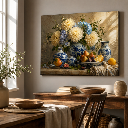 Blue and Ivory Harvest