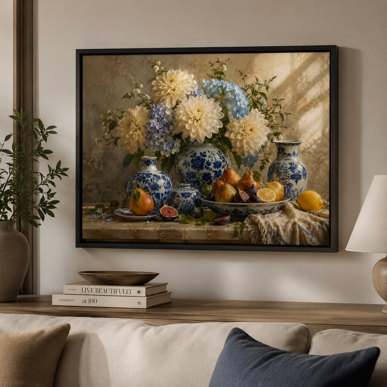 Blue and Ivory Harvest