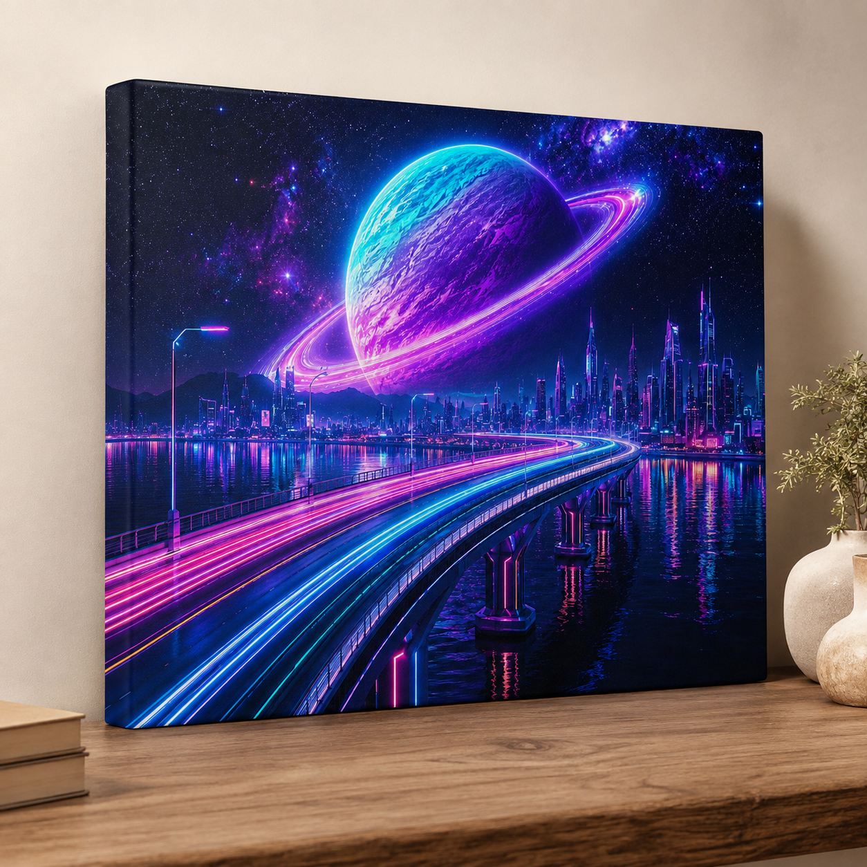 City Beneath Saturn
