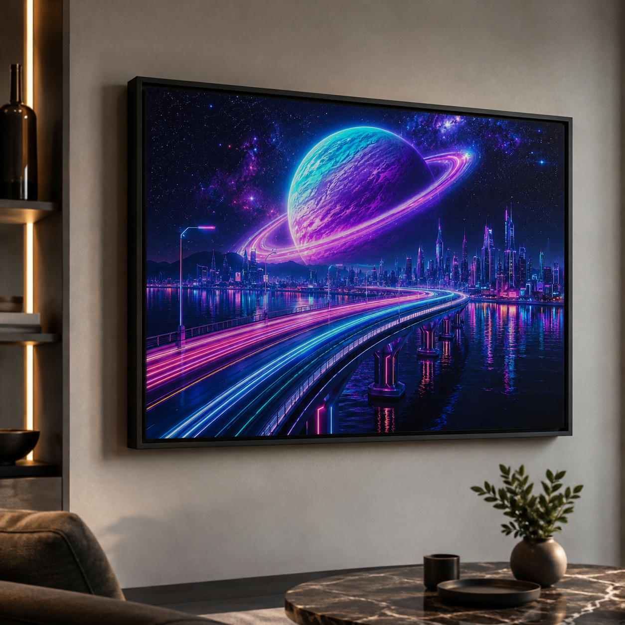 City Beneath Saturn