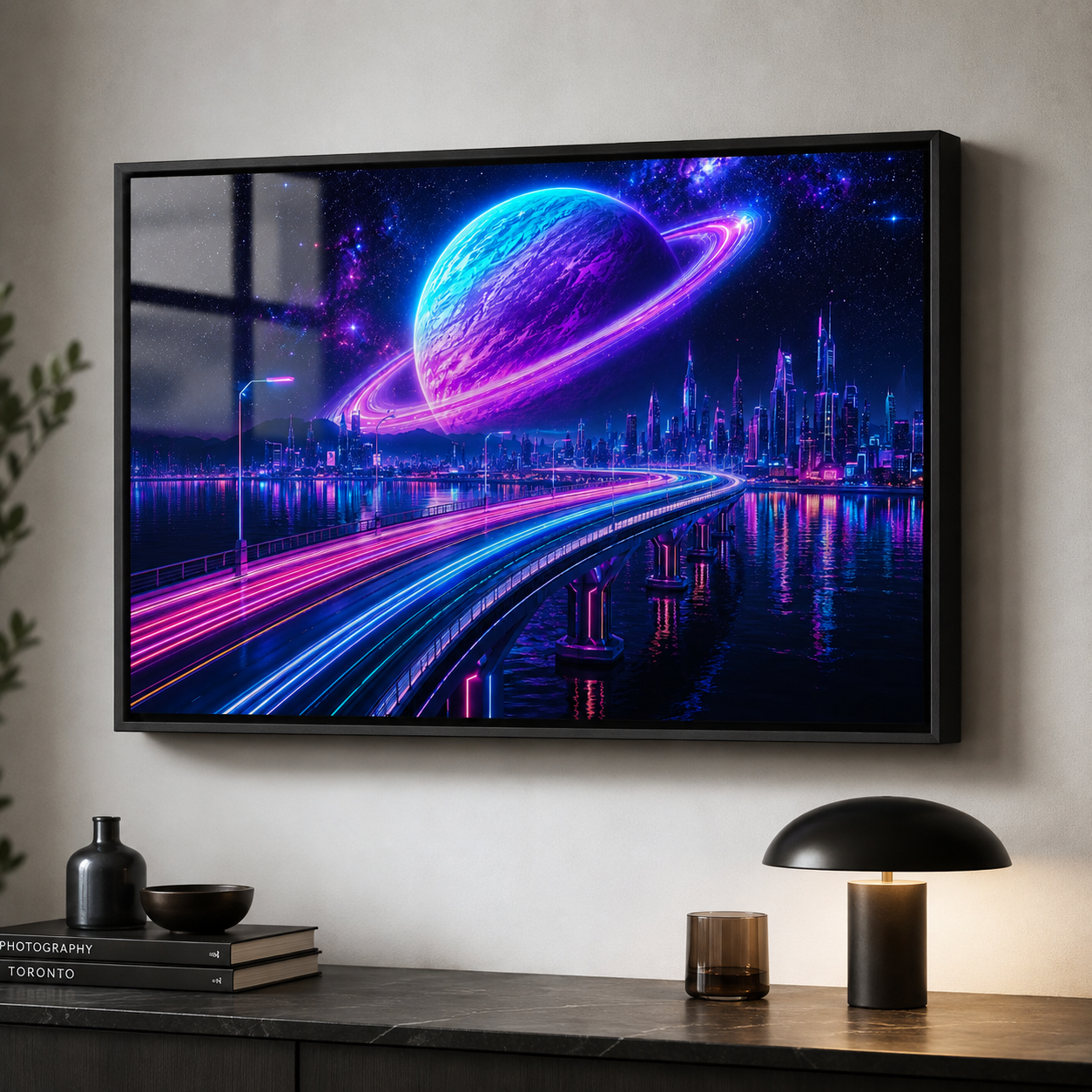 City Beneath Saturn