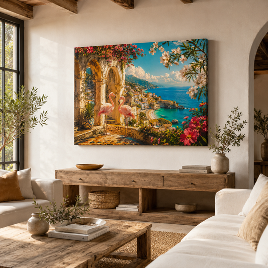 Flamingos of the Amalfi Dream