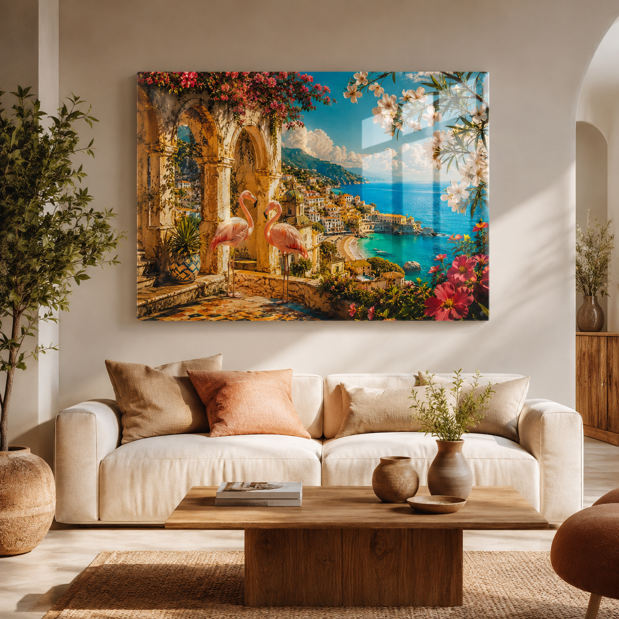 Flamingos of the Amalfi Dream