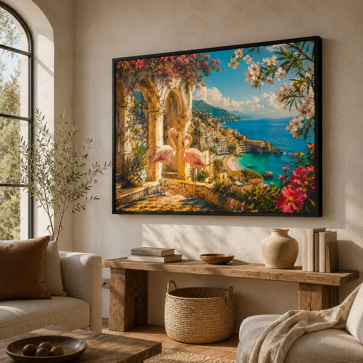 Flamingos of the Amalfi Dream