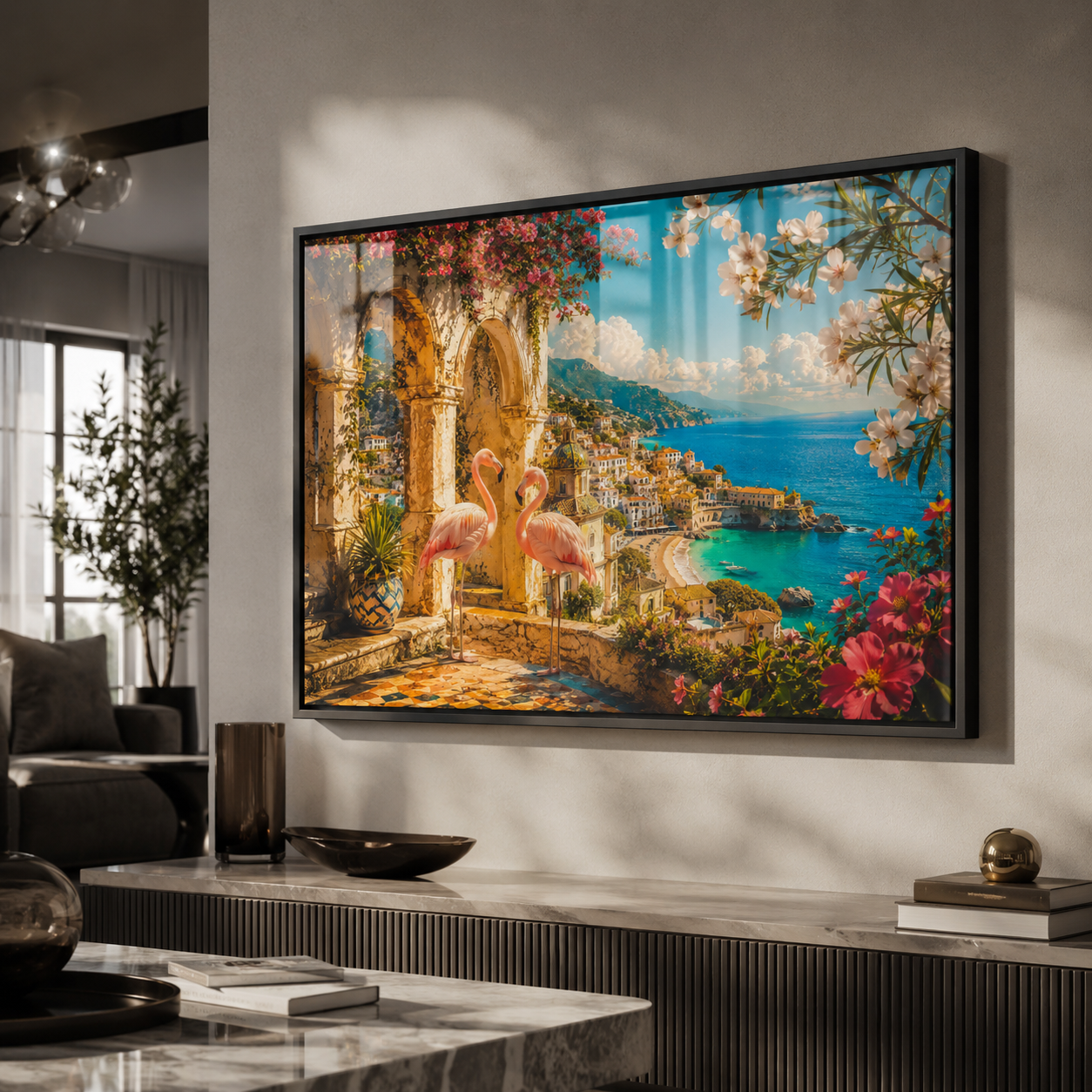 Flamingos of the Amalfi Dream