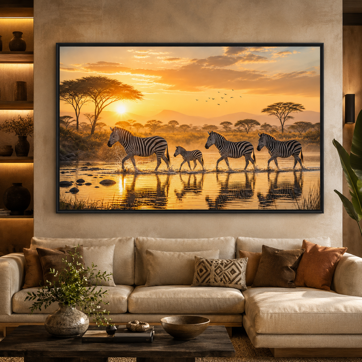 Zebras at Dawn