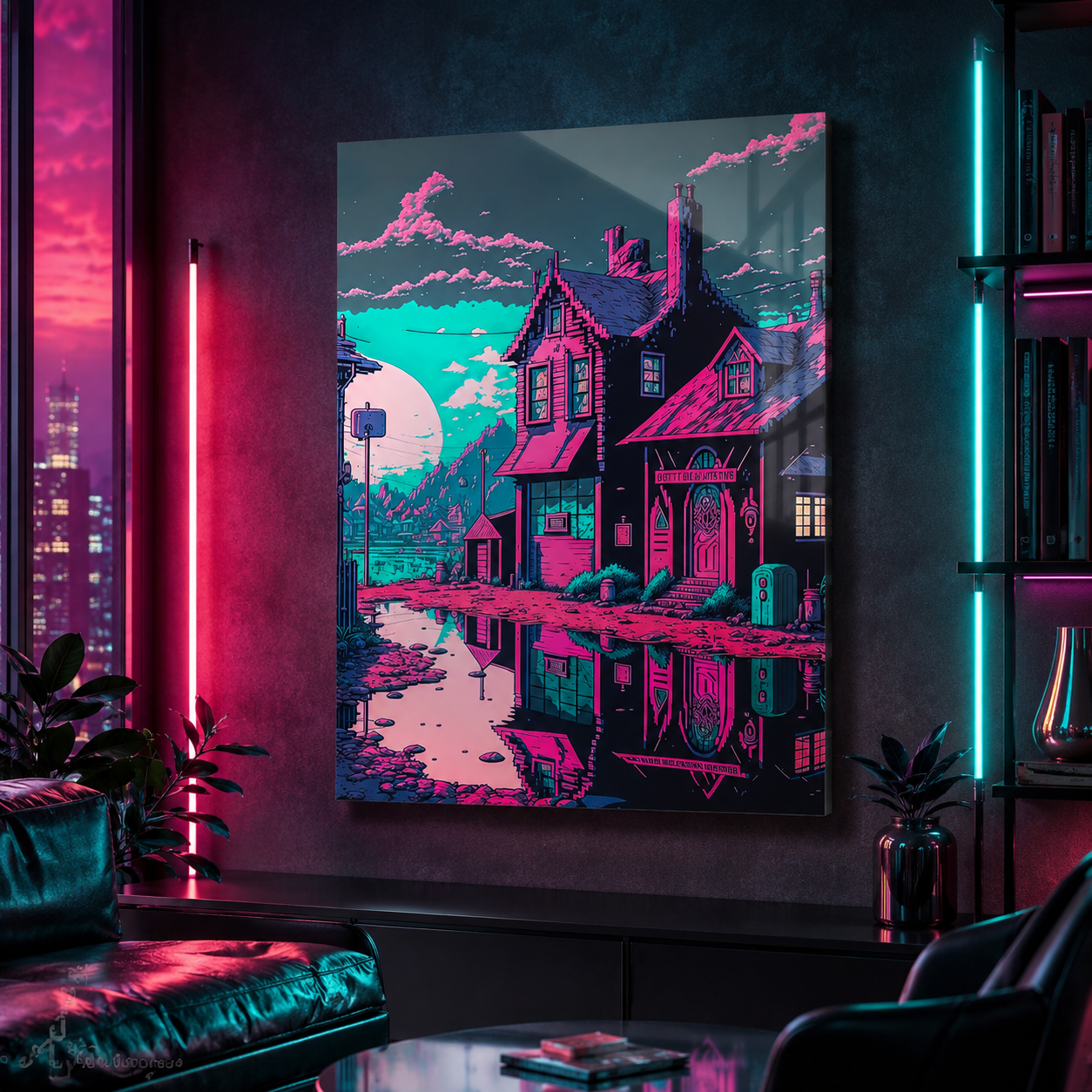 Neon Reflections