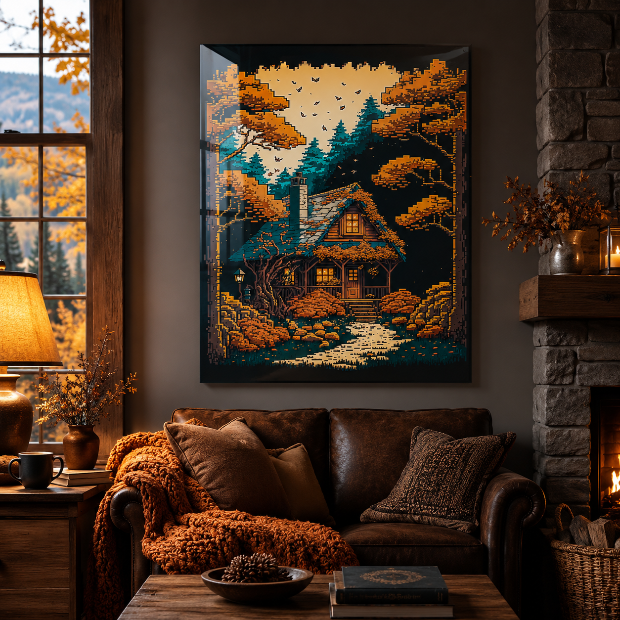 Autumn Cabin Glow