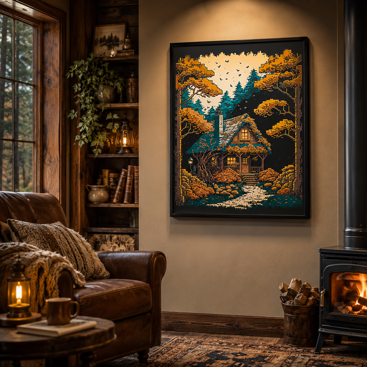 Autumn Cabin Glow
