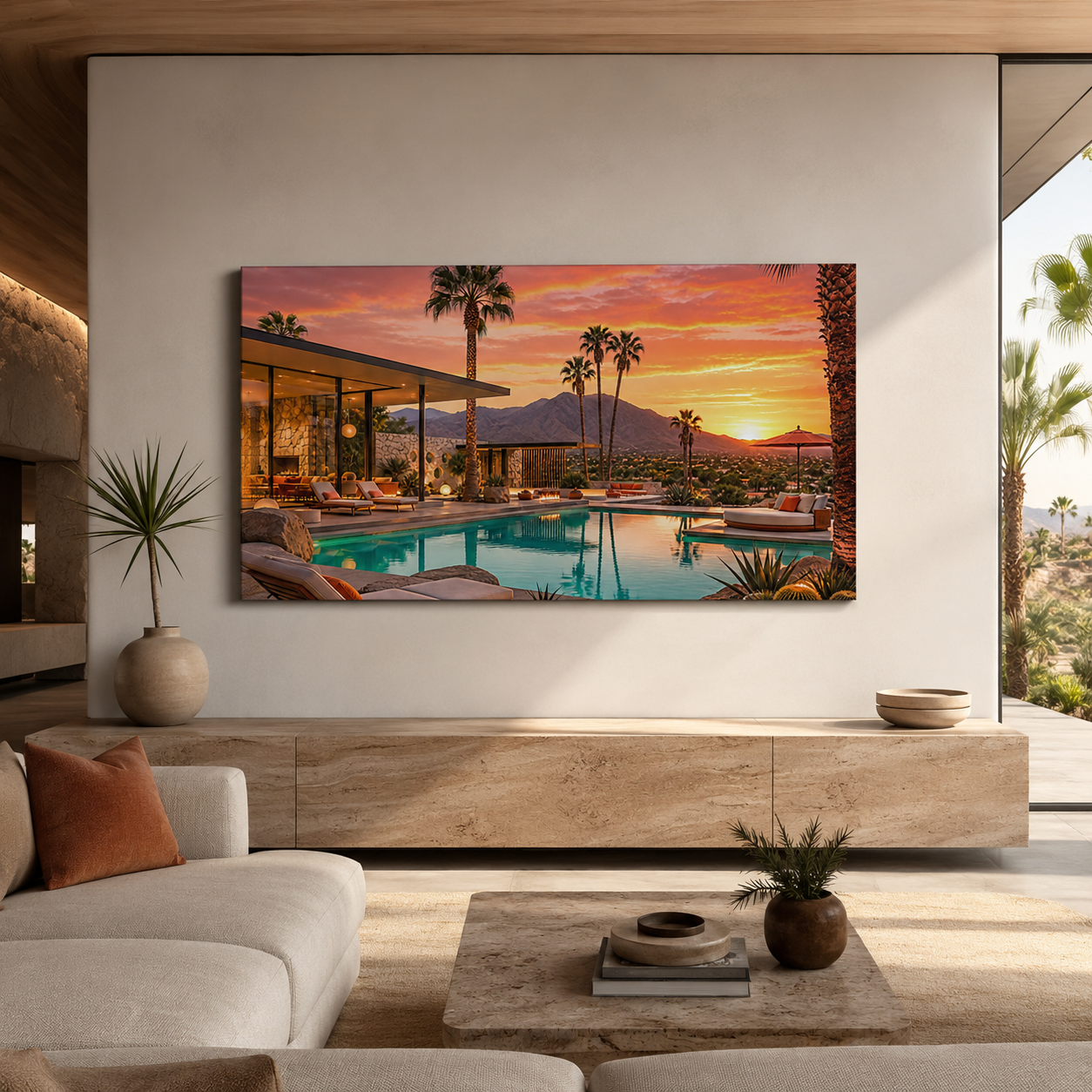 Desert Sunset Oasis