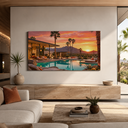 Desert Sunset Oasis