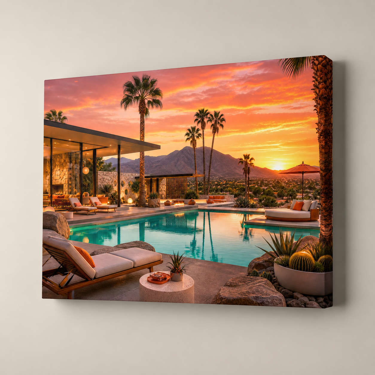 Desert Sunset Oasis