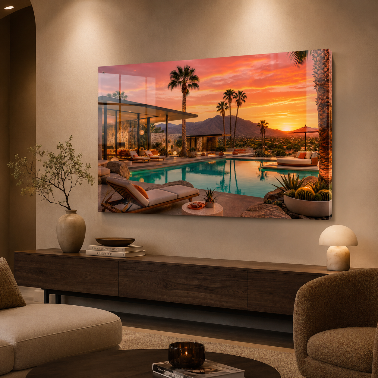 Desert Sunset Oasis