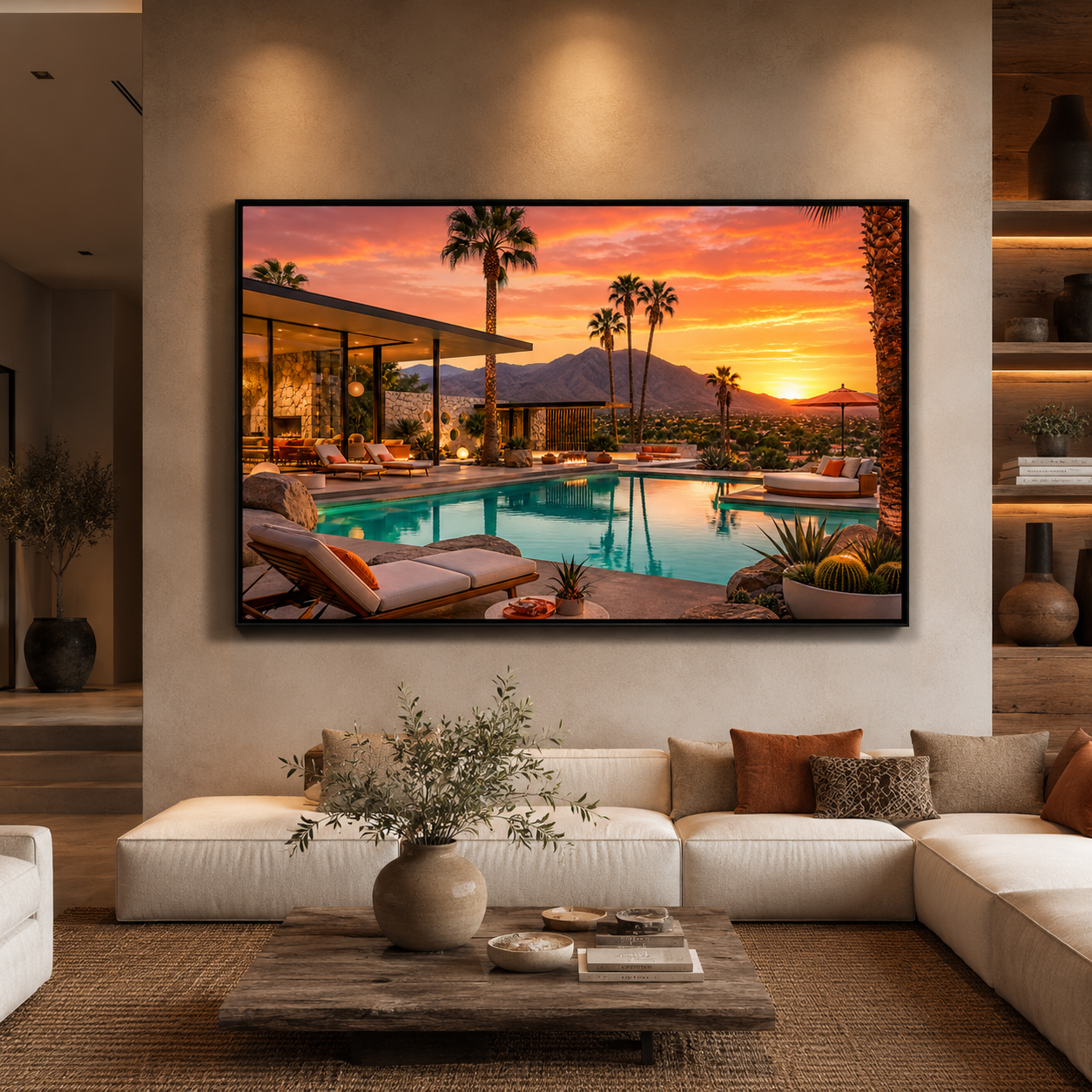 Desert Sunset Oasis